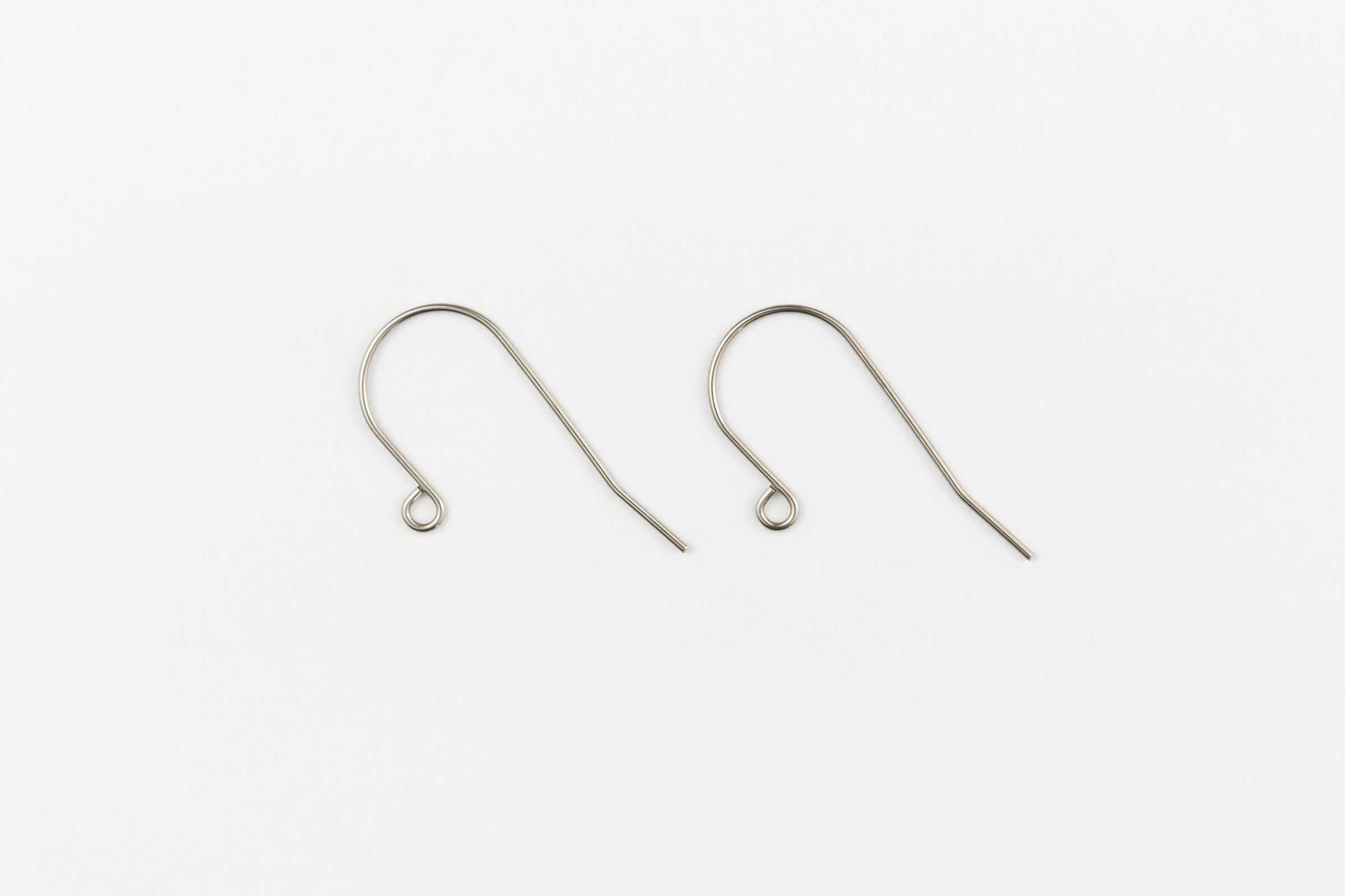 Titanium Earring Hooks – Steel – Little White Wave