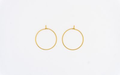 316 Surgical Steel Earring Hoops – Gold – 30mm