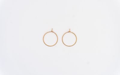 316 Surgical Steel Earring Hoops – Rose Gold – 20mm